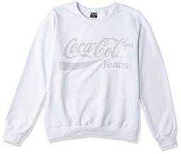 Coca-Cola Jeans, Moletom Estampado, Feminino, Branco, M