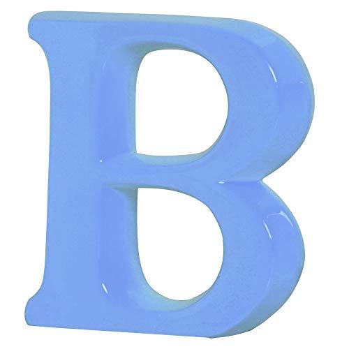 Letra B Grande Ceramicas Pegorin Azul Bebe