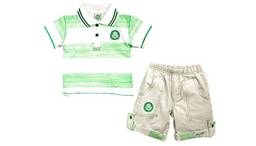 Camiseta polo Times Palmeiras, Rêve D'or Sport, Criança Unissex , Branco/Verde, 0