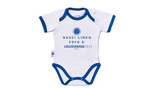 Body Cruzeiro, Rêve D'or Sport, Bebê Unissex, Branco/Azul, M