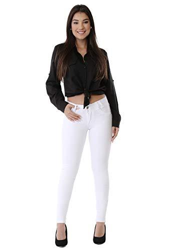 Calça feminina Intermediária, Sawary Jeans, Feminino, Branco, 40