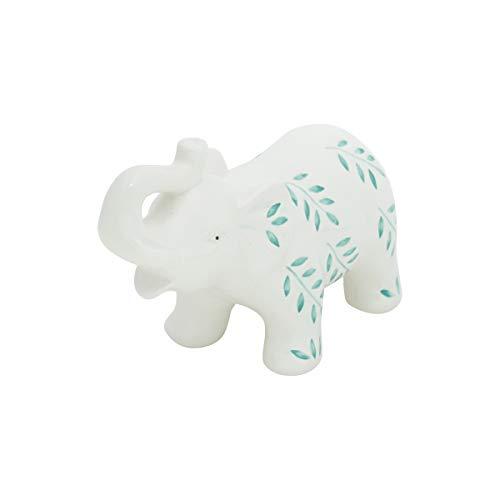 Decor Cerâmica Animals Dots Elephant Fd Urban Branco Cerâmica