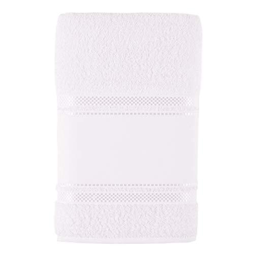 Toalha de Rosto Valentine, Teka, 100% algodão, Branco