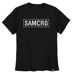 Camiseta Sons Of Anarchy Soa Samcro Frente Brasão Costas XG