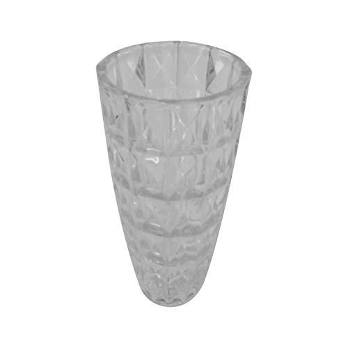 Vaso Vidro Luxo Quadri 29 Cm Vs028 Vs Transparente
