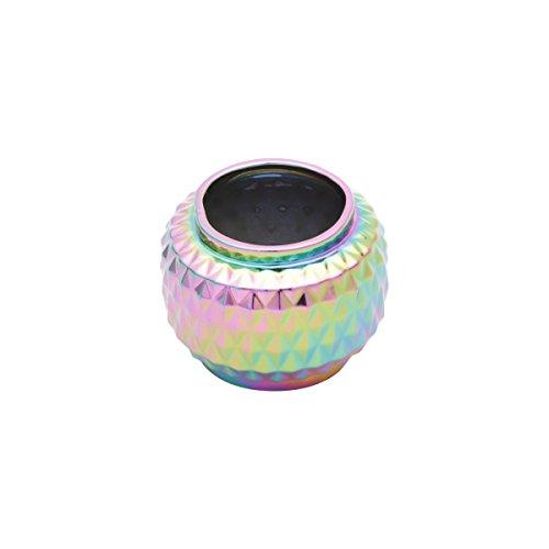 Mini Vaso Ceramica Rainbow Spikes Colorido 8.2x8.2x6.2cm Urban Multicor
