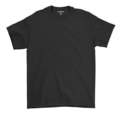 Camiseta Básica Masculina De Algodão Premium (G, Preta)