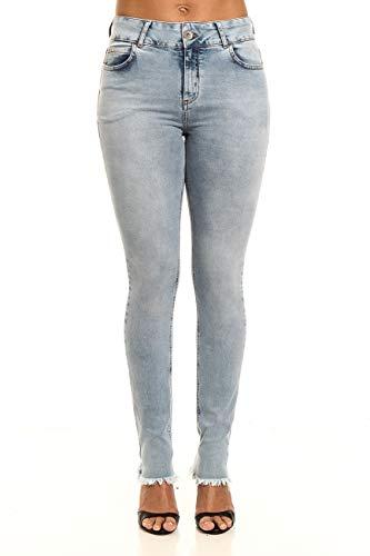 Calça jeans Cory acid washed, Colcci, Feminino, Azul (Índigo), 38