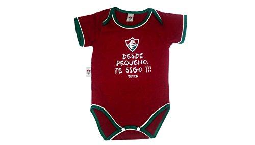 Body Desde Pequeno Te Sigo Fluminense, Rêve D'or Sport, Bebê Unissex, Grená/Branco/Verde, G