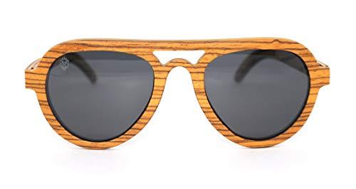 Óculos de Sol de Madeira Banion Brown, MafiawooD