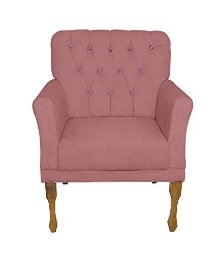 Poltrona Cadeira Decorativa Para Sala Estar Decoração Recepção Bia - Sued Rosê