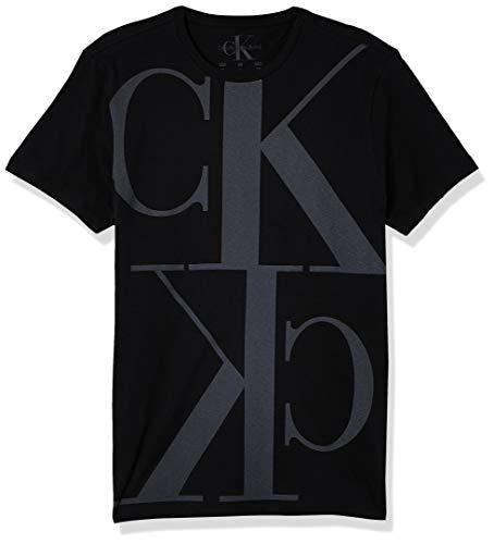 Camiseta Mirror Manga Curta, Calvin Klein, Masculino, Preto, P