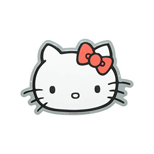 Placa de Alumínio Recorte Hello Kitty Classical Face Urban Branca
