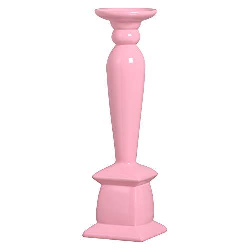 Pedestal Para Arranjos Ceramicas Pegorin Rosa Bebe