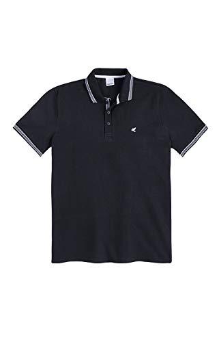 Camisa Polo piquê premium, Malwee, Masculino, Preto, P