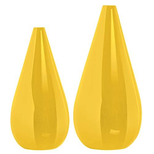 Duo Vasos Leroy G E Peq Ceramicas Pegorin Amarelo