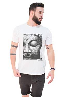 Joss Camiseta Básica Estampada Masculino, Pequeno, Branco
