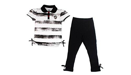 Conjunto camiseta polo e calça Vasco, Rêve D'or Sport, Meninas, Branco/Vermelho/Preto, 6