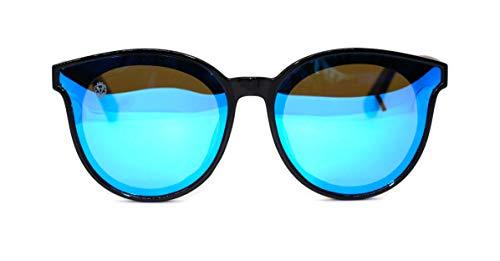 Óculos de Sol de Acetato com Bambu Bugs Blue, MafiawooD