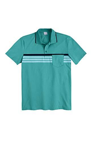 Camisa Polo detalhe com listras, Malwee, Masculino, Verde, XGG