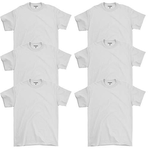 Kit 06 Camisetas Básicas Masculinas De Algodão Premium