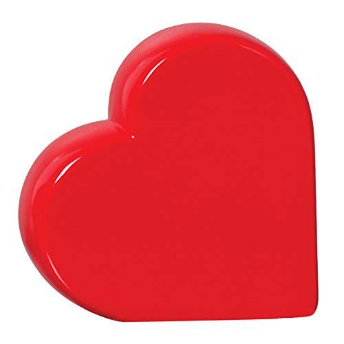 Coração Fechado Decorativo Ceramicas Pegorin Vermelho No Voltagev