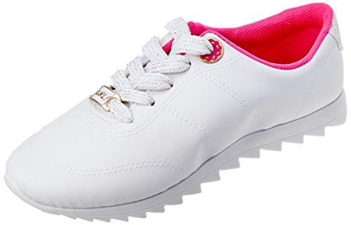 Sapato Casual Napa Lisa Neo/Maxxi Gliter Glamour, Molekinha, Meninas, Branco, 29