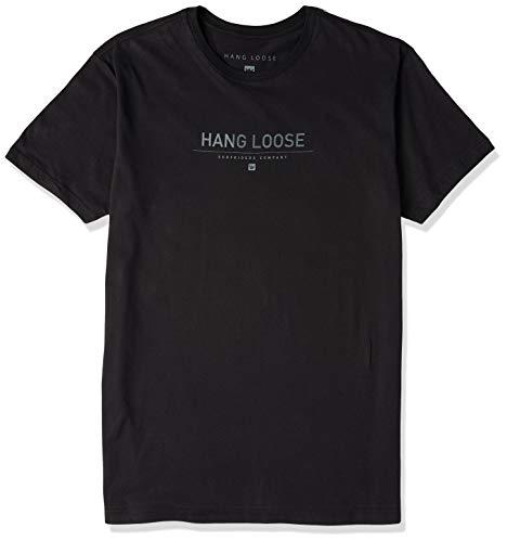 Hang Loose Camiseta Silk Mc Teco Masculino, GG, Preto