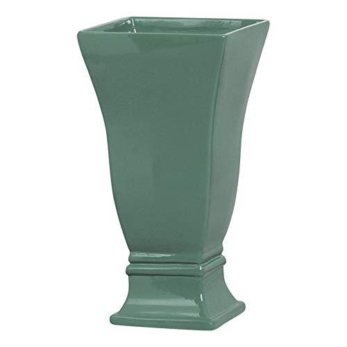 Vaso Quadrado G 2 Ceramicas Pegorin Verde Grande