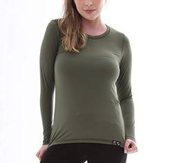 Camiseta UV Protection Feminina UV50+ Tecido Ice Dry Fit Secagem Rápida – M Verde