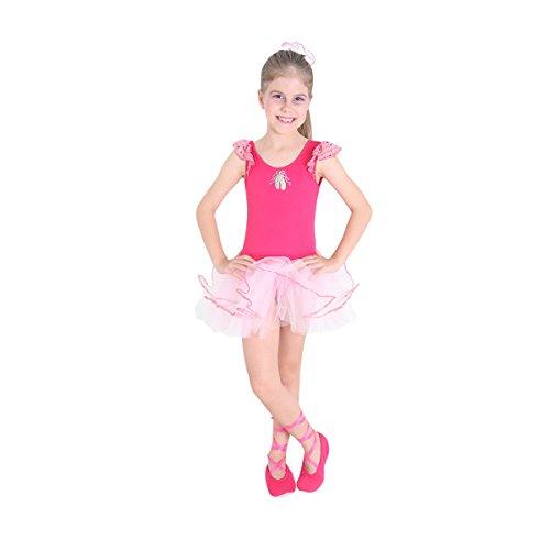 Bailarina Pink Infantil 23674-M Sulamericana Fantasias Rosa M 6/8 Anos