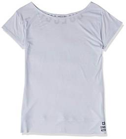 Camiseta com Gola Canoa, Colcci Fitness, Feminino, Branco, P