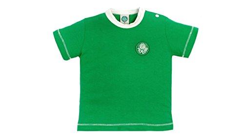 Camiseta Manga Curta Palmeiras, Rêve D'or Sport, Criança Unissex, Verde, 2