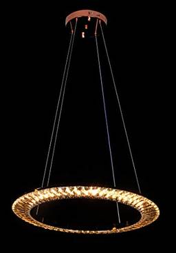 Pendente Orbit Bella Iluminação Orbit Rose Gold/ Champagne 62 Cm X 3.5 Cm