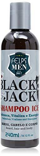 Men Black Jack Shampoo Ice 240 ml, Felps, 240ml