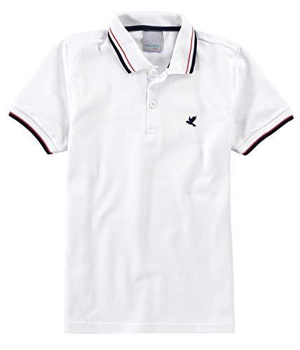 Camisa Polo Piquê Premium, Malwee, Meninos, Branco, 10