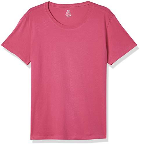 Camiseta Básica, Hering, Feminino, Pink, M