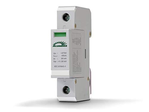 Dispositivo de proteção contra surtos de tensão de 45 Amp 20 kA, DPS, Alumbra, 8662, Branco