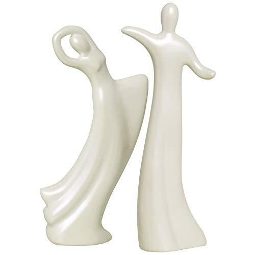 Escultura Casal Dançante Ceramicas Pegorin Perola