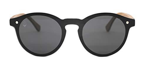 Óculos De Sol De Acetato Com Madeira Tiana Black, MafiawooD