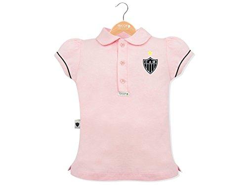 Camisa polo Atlético Mineiro, Rêve D'or Sport, Meninas, Rosa Bebê, 6