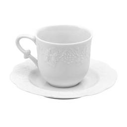 Conjunto de 6 Xicaras de Café de Porcelana Rojemac Branco