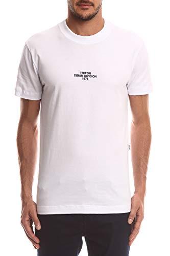 Triton Camiseta Básica Masculino, M, Branco
