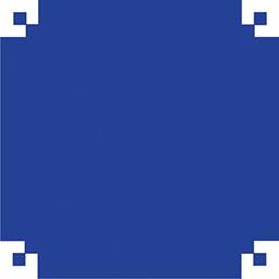 Papel Camurca 40x60cm. Azul Royal - Pacote com 25 V.M.P., Azul Royal