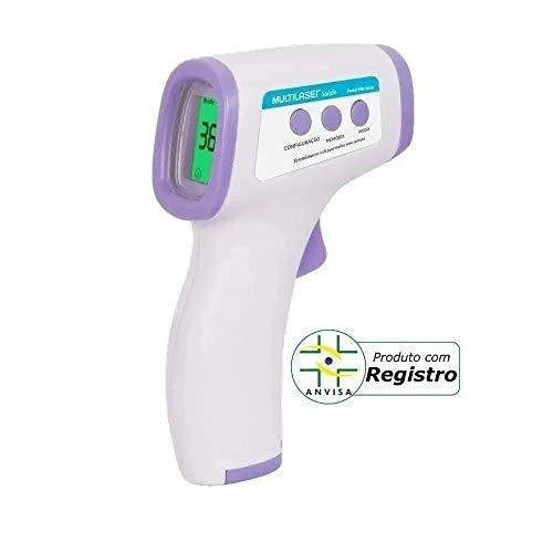 Termômetro Digital Infravermelho de Testa Adulto e Infantil HC260 Multilaser Branco com ANVISA