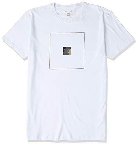 Hang Loose Camiseta Silk Mc LogoCam Masculino, P, Branco