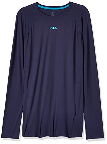 Camiseta manga longa Bio Coat II, Fila, Masculino, Marinho/Azul Petroleo, G