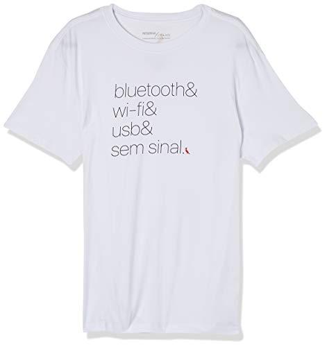 Camiseta estampa Bluetooth, Reserva, Masculino, Branco, P
