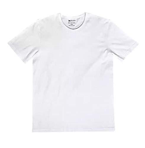 Camiseta Básica, Hering, Masculino, Branco, G
