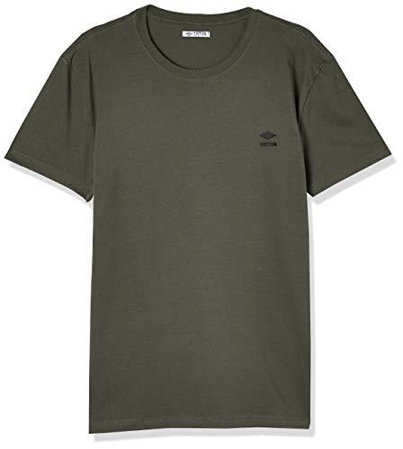 Triton Camiseta Básica Masculino, GG, Verde